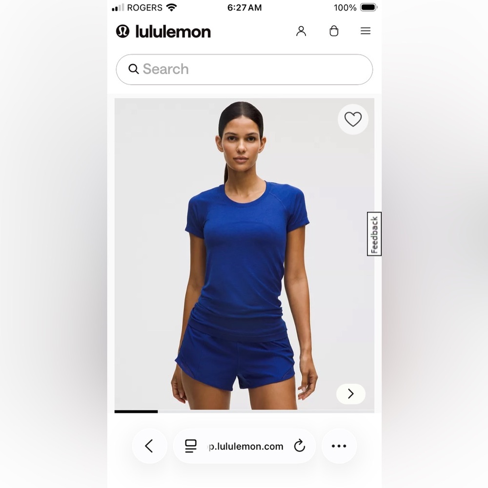 Lululemon Blue Athletic Set